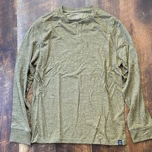 Lucky Brand Olive Long Sleeve Shirt